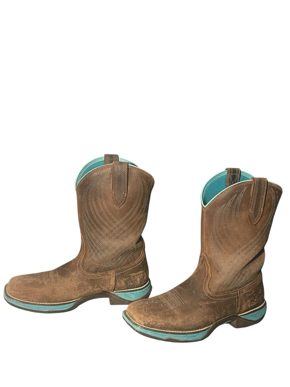 Ariat Anthem Distressed Java brown boots. Size 9B GUC - Picture 7 of 14